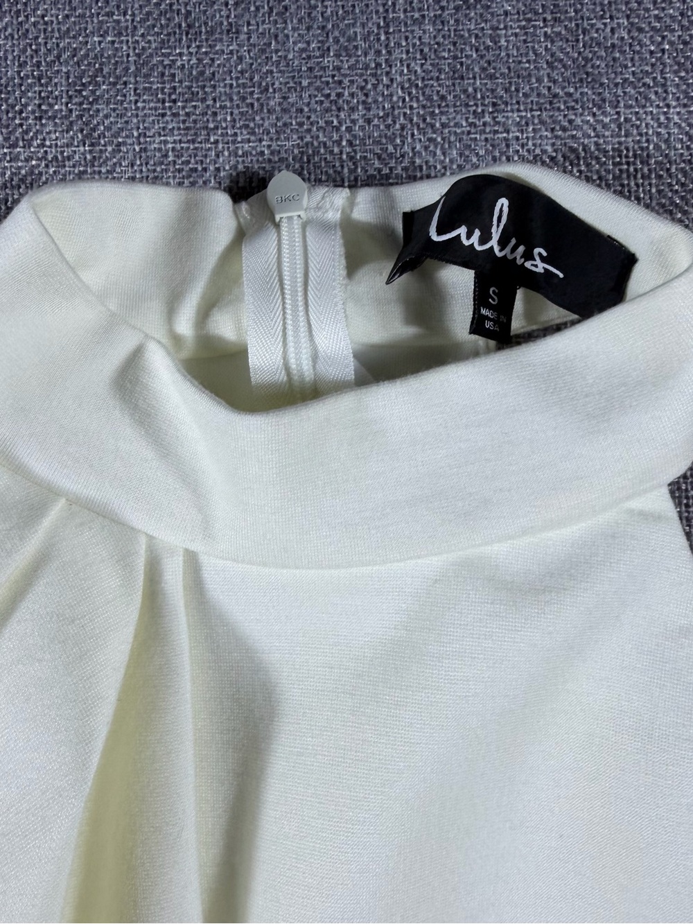 Lulu's Ivory One-Shoulder Ruffle Sheath Dress - Picture 2 of 5